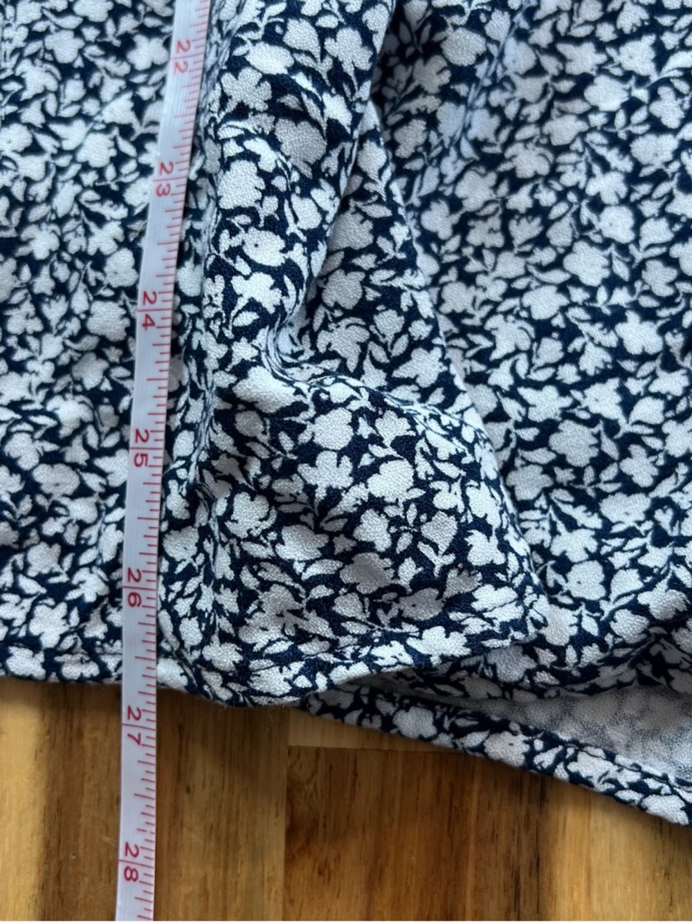 Old Navy 4X Blue White Floral Smocked Tie Strap Midi Dress - Picture 8 of 9